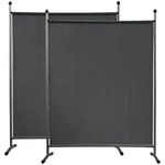 Quick Star Paravent, Grau, Metall, 150x190 cm, Sonnen- & Sichtschutz,...