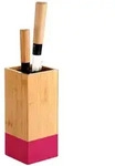 Kesper Messerblock, Brombeere, Hellbraun, Holz, Kunststoff, Bambus, 10x23x10 cm, FSC