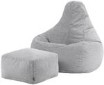 icon Sitzsack, Grau, Textil, 200 L, 1-Sitzer, Freiform, 82x76x82 cm,...