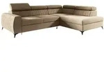 Fun M&ouml;bel Ecksofa, Beige, Textil, Ottomane rechts, 270x200 cm, Wohnzimmer,...