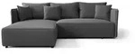 Fun M&ouml;bel Ecksofa, Grau, Textil, Ottomane links, 245x185 cm, Wohnzimmer, Sofas...