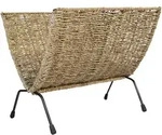 Homestyle4u Zeitungsst&auml;nder, Braun, Naturmaterialien, 37x33x22 cm, Ordnen &