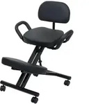 MCW Kniestuhl, Schwarz, Kunststoff, 65x93x72 cm, Arbeitszimmer, B&uuml;rost&uuml;hle,