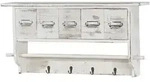 MCW Garderobe, Wei&szlig;, Holz, Paulownia, 65x32x13 cm, Garderobe, Garderobenleisten &