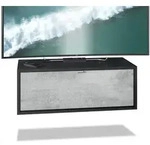 Vladon Lowboard, Hellgrau, Holzwerkstoff, 80x29x37 cm, Wohnzimmer, Wohnw&auml;nde,