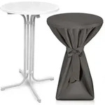 Beautissu Stehtisch, Anthrazit, Metall, Rund, 70x110x70 cm, Esszimmer, Tische,