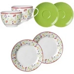 Ritzenhoff Breker Kaffeeservice, Mehrfarbig, Keramik, 6-teilig, 2x2x2 cm, Essen &