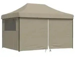 vidaXL Partyzelt, Schwarz, Textil, Rechteckig, 279x315x410 cm, Sonnen- & Sichtschutz,