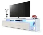 Vladon Lowboard, Creme, Holzwerkstoff, 227x52x35 cm, Wohnzimmer, Wohnw&auml;nde,