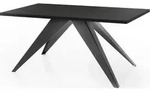 WFL Group Esstisch, Schwarz, Metall, 14-Sitzer, Rechteckig,Rechteckig, 260x76x90 cm,