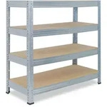 shelfplaza Schwerlastregal, Silber, Metall, Rechteckig, 100x90x60 cm, Freizeit,