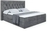 Altdecor Boxbett, Dunkelgrau, Holzwerkstoff, H&ouml;he ca. 20 cm, 200x200 cm,