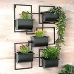 DanDiBo Kr&auml;uterregal, Schwarz, Metall, 48x70x13 cm, K&uuml;chen, K&uuml;chenm&ouml;bel,