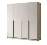 Lookway Kleiderschrank, Kaschmir, Schwarz, Holzwerkstoff, Uni, 2 Schubladen,