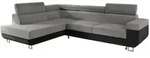 Mirjan24 Ecksofa, Grau, Textil, links montierbar, L-Form,Rechteckig, 253x188 cm,
