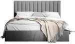 Mirjan24 Polsterbett, Grau, Textil, Rechteckig, 160x200 cm, Schlafzimmer,...