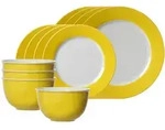 Ritzenhoff Breker Basic-Set, Gelb, Keramik, 12-teilig, Rund, 2x2x2 cm, Essen &