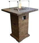 Elementi Feuerstelle, Zwetschgeholz, Stein, 87x106x87 cm, CE, Freizeit,