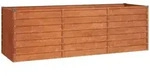 Deluke Hochbeet, Braun, Metall, 240x77x80 cm, Gartenzubeh&ouml;r, Hochbeete