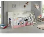 Vipack Spielbett, Wei&szlig;, Holz, Kiefer, massiv, Prinzessin, H&ouml;he ca. 20 cm, 90x200