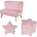 Roba Kindersofa, Rosa, Textil, F&uuml;llung: Polyester, 70x50x48 cm, Kinder- &