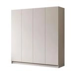 Lookway Kleiderschrank, Kaschmir, Beige, Holzwerkstoff, Uni, 2 Schubladen,