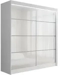 Altdecor Kleiderschrank, Wei&szlig;, Holzwerkstoff, 200x215x61 cm, Schlafzimmer,