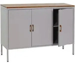 MCW Kommode, Grau, Metall, 120x90x40 cm, Wohnzimmer, Kommoden & Sideboards,...
