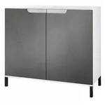 Vladon Kommode, Dunkelgrau, Holzwerkstoff, 92.5x83.5x35 cm, Wohnzimmer,...