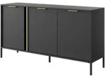 Masseno Sideboard, Anthrazit, Holzwerkstoff, 153x81x40 cm, Wohnzimmer, Kommoden...