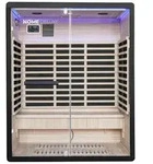 Home Deluxe Infrarotkabine, Schwarz, Holz, 153x190x110 cm, Freizeit, Wellness,