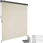 tectake Senkrechtmarkise, Beige, Textil, 160x250 cm, CE, Sonnen- & Sichtschutz,