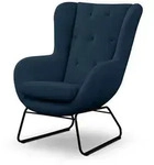 Fun M&ouml;bel Sessel, Blau, Textil, 80x105x100 cm, Wohnzimmer, Sessel,...