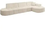 Altdecor Ecksofa, Beige, Textil, 3-Sitzer, L-Form, 337x173 cm, Wohnzimmer,...