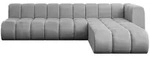 Altdecor Ecksofa, Hellgrau, Textil, 5-Sitzer, 296x177 cm, Wohnzimmer, Sofas &