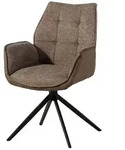 Massivmoebel24 Stuhl, Braun, Kunststoff, Echtholz, 61x89x61 cm, Esszimmer,...