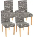 MCW Esszimmerstuhl, Grau, Wei&szlig;, Braun, Textil, 43x90x56 cm, Esszimmer, St&uuml;hle,