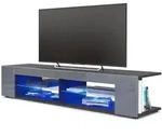 Vladon Lowboard, Grau, Holzwerkstoff, 134.5x30.5x38.5 cm, Wohnzimmer,...