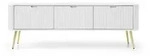 Selsey Tv-Schrank, Wei&szlig;, Metall, 3 F&auml;cher, Rechteckig, 168x56x39 cm,...
