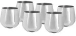 Echtwerk Gl&auml;serset, Silber, Metall, 6-teilig, 500 ml, 9.6 cm, Essen & Trinken,