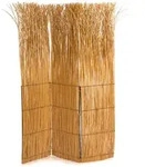 Design Delights Paravent, Hellbraun, Naturmaterialien, 120x160x3 cm, Wohnzimmer,