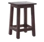 Design Delights Hocker, Dunkelbraun, Karton, 30x48x30 cm, Wohnzimmer, Hocker