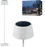 Northpoint Solar-Gartenstehleuchte, Grau, Kunststoff, 20x122x20 cm, Lampen &