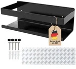 Intirilife Duschregal, Schwarz, Metall, 10x8x23 cm, Badezimmer, Baden & Duschen,
