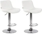 CLP Barhocker, Wei&szlig;, Metall, 50x86x50 cm, Esszimmer, Barm&ouml;bel, Barhocker