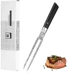 Zayiko Tranchiergabel, Schwarz, Metall, Holz, Nachbildung, 32 cm, Kochen,