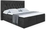 Altdecor Boxbett, Schwarz, Holzwerkstoff, H&ouml;he ca. 20 cm, 200x200 cm,...