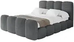 Altdecor Polsterbett, Anthrazit, Textil, H3 + H4, 180x200 cm, Schlafzimmer,...