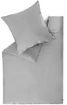 Sch&ouml;ner Wohnen Satin, Grau, Textil, 200x200 cm, Oeko-Tex&reg; Standard 100,