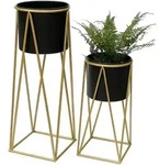 DanDiBo Blumenhocker, Schwarz, Metall, 22x47x22 cm, Wohnzimmer,...